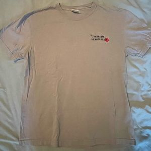 Embroidered “Falcon and the Winter Soldier” Grey TShirt